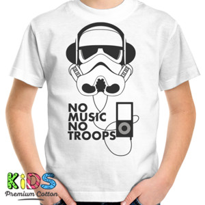 Kaos NO MUSIC NO TROOPS