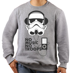 Jaket Sweater NO MUSIC NO TROOPS