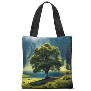 Tas Tote Fullprint landscape with trees