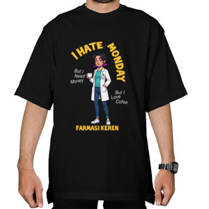 Kaos Oversize FARMASI HATE MONDAY