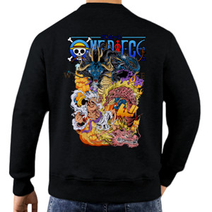 Jaket Sweater Kaos Anime One Piece Blue