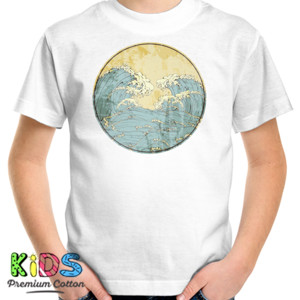 Kaos Japanese Great Wave