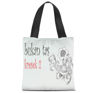 Tas Tote Fullprint bukan tas kresek