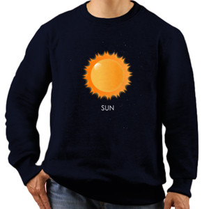 Jaket Sweater Solar System - Sun
