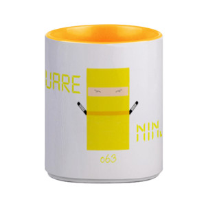 Mug Mug Square Ninja Yellow
