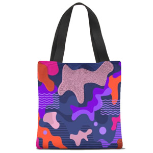 Tas Tote Fullprint Pola abstrak / abstract pattern