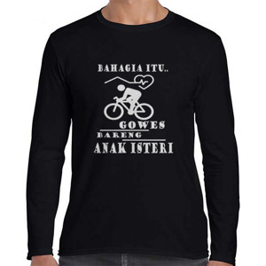 Kaos Sepeda Bahagia Gowes Bareng