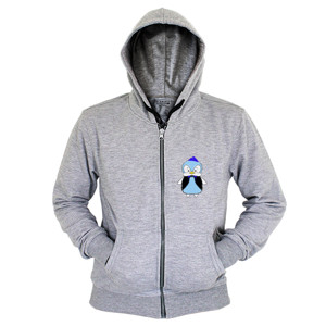 Hoodie Zipper Penguin manis