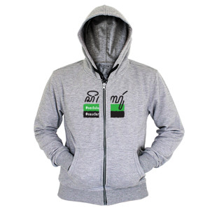 Hoodie Zipper Kaos Sedulur Aksara Jawa