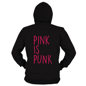 Hoodie Zipper PINK IS PUNK