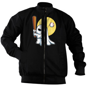 Jaket Bomber Hantu Baseball