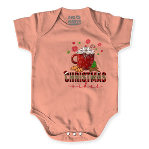 Baby Jumper Kaos Christmas Vibes Hot Chocolate Marshmallow 