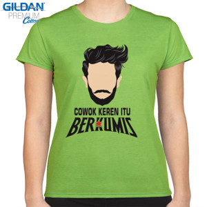 Kaos Cowok keren itu berkumis 