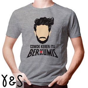 Kaos Cowok keren itu berkumis