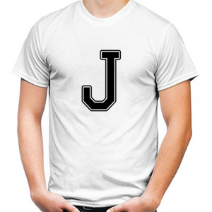Kaos Kaos Huruf J Keren