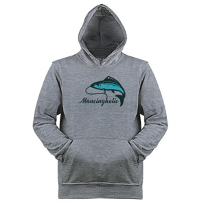Jaket Hoodie Kaos Mancing - Mancingholic - Putih