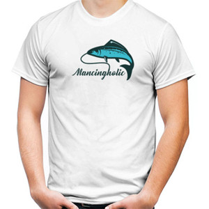 Kaos Kaos Mancing - Mancingholic - Putih