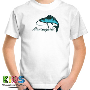 Kaos Kaos Mancing - Mancingholic - Putih