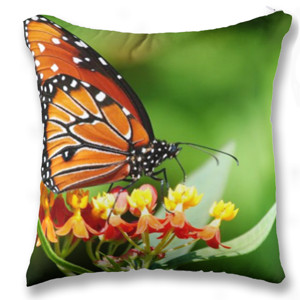 Bantal Sarung Bantal Sofa Buterfly hijau