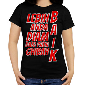 Kaos lebih baik anda diam