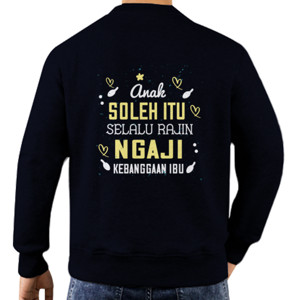 Jaket Sweater Anak Soleh Rajin Ngaji