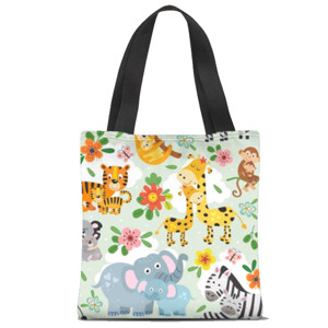 Tas Tote Fullprint animal pattern series