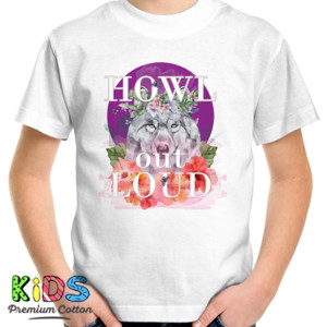 Kaos Howl Out Loud, Wolf on purple moon