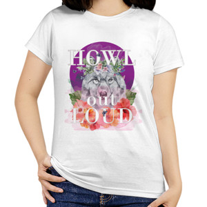 Kaos Howl Out Loud, Wolf on purple moon