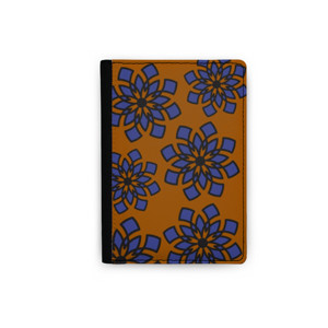 Dompet Passport Bunga Biru (Blue Flower)