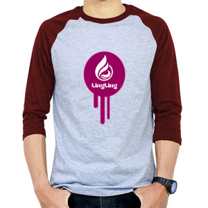Kaos Raglan LINGLING Brand - Kaos Pria & Wanita