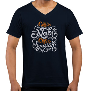 Kaos  Cinta Nabi Cinta Syariah