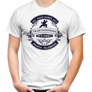 Kaos Tim Wushu Indonesia  Asian Games 2018 (2Sided)