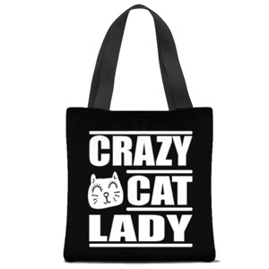 Tas Tote Fullprint Crazy Cat Lady