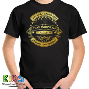 Kaos TIM PARALAYANG INDONESIA RETRO GOLD (2 SIDED)