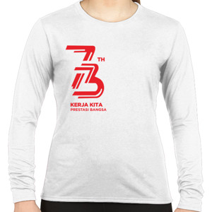 Kaos Indonesia 73 Tahun Putih