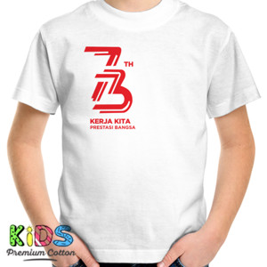 Kaos Indonesia 73 Tahun Putih