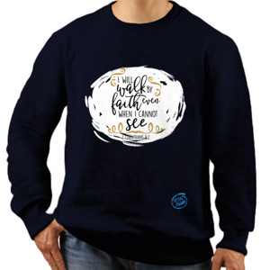 Jaket Sweater Walk By Faith