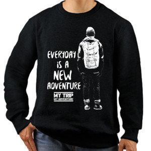 Jaket Sweater My Trip Is A New Adventure