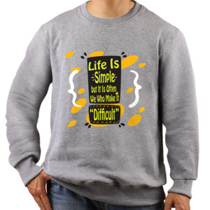 Jaket Sweater Kaos Life Is Simple