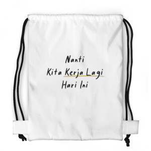 Tas Serut Fullprint Kerja Lagi