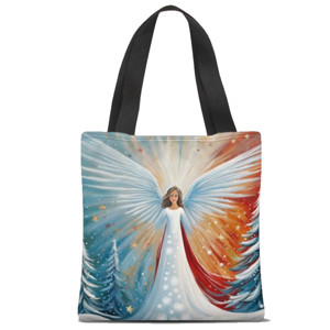 Tas Tote Fullprint Malaikat natal
