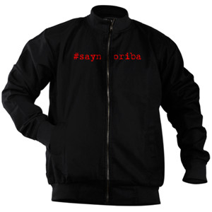 Jaket Bomber Say No To Riba