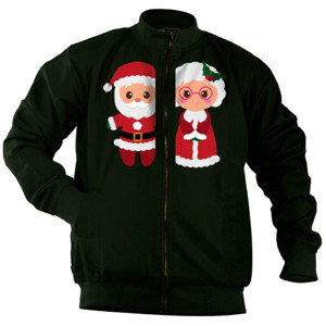 Jaket Bomber mr & mrs santa