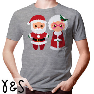 Kaos mr & mrs santa