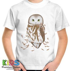 Kaos Burung Hantu Coklat