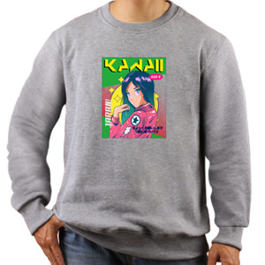 Jaket Sweater Kaos Tema Anime - Doodle Kawaii Lucu