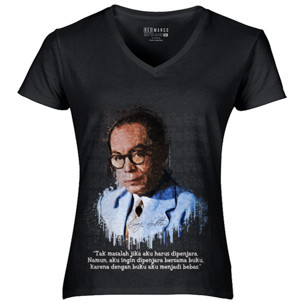 Kaos Quotes Bung Hatta 