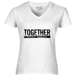 Kaos KAOS PREMIUM QUOTES TOGETHER FRIENDS FOREVER