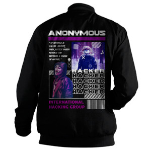 Jaket Bomber Anonymous Streetwear Bomber Red Mango Premium