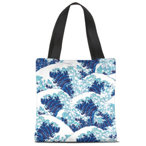 Tas Tote Fullprint Totebag wave